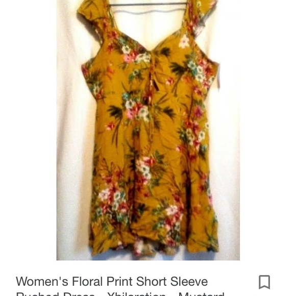 Woman’s floral print short sleeve rump - Picture 4 of 4